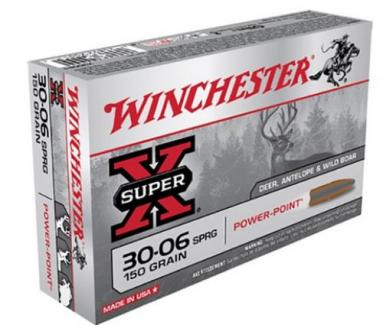 Winchester Ammo X30061 Super X Hunting 30-06 Springfield 150 gr Power-Point (PP) 20 Per Box/ 10 Cs - X30061