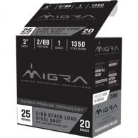 Migra Staxd Roundgun Ammo 20 ga. 3 in. 1 oz. 4-6 Round 25 rd. - M-20S4-6