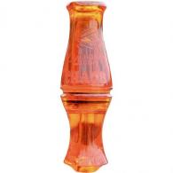 Legendary Chaos Duck Call Molded Double Reed Burnt Orange - C-Orange