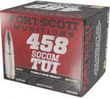 Fort Scott Munition Rifle Ammo 458 SOCOM 300 gr. TUI 20 rd. - 458-300-SCV2 Fort Scott Munition Rifle Ammo 458 SOCOM 300 gr. TUI 20 rd. - 458-300-SCV2
