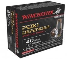 WINCHESTER 40 S&W Defender 40 S&W 165 gr Bonded Jacket Hollow Point 20 Bx/10 Cs - S40SWPDB WINCHESTER 40 S&W Defender 40 S&W 165 gr Bonded Jacket Hollow Point 20 Bx/10 Cs - S40SWPDB