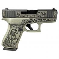Glock 43X 9MM-Glock & Horses Black Slide Gray Frame - UX4350201GHBNBS