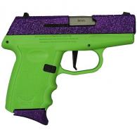 SCCY DVG1 9mm 10rd 3.1" Glitter Royal Purple/Lime - DVG1RPLG