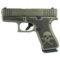 Glock 43x Custom "Revolution Engraved Distressed Colonial" 9mm Semi-Auto Pistol - UX4350201REV