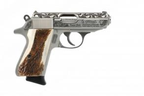 Limited Edition WALTHER PPK/s TYLER GUN WORKS PREMIUM GRADE ENGRAVED WITH STAG GRIPS - 4796004TGW Limited Edition WALTHER PPK/s TYLER GUN WORKS PREMIUM GRADE ENGRAVED WITH STAG GRIPS - 4796004TGW