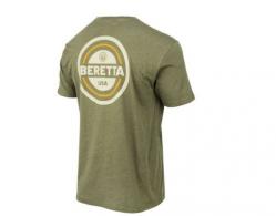 Beretta USA 2.0 Short Sleeve T-Shirt Heather Mil Green Large - TS226T189007AUL