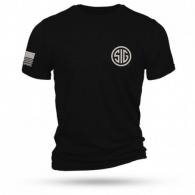 Nine Line Sig Sauer Logo Short Sleeve Shirt Black 2XL - SSJULY2020-TS-BLACK-2XL