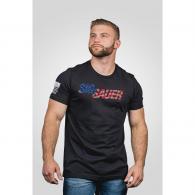 Nine Line Sig Sauer USA Flag Short Sleeve Shirt Black 2XL - SIG2020-TS-BLACK-2XL Nine Line Sig Sauer USA Flag Short Sleeve Shirt Black 2XL - SIG2020-TS-BLACK-2XL