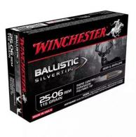 Winchester 25-06 Remington Ballistic Silvertip, 85 Grain, 20 per box - SBST2506A