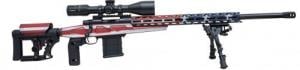 Howa-Legacy M1500 Mini Chassis .308 Win 24" 10+1 USA Flag Cerakote W/ 4-16x50 Scope, 2 Grips, Bipod