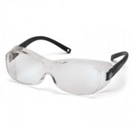 Pyramex OTS Safety Glasses Black Frame Clear Lens - S3510SJ