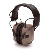 Pyramex Amp BT Electronic Earmuff 26dB Tan w/ Bluetooth - VGPME31BT