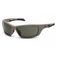 Pyramex Safety Howitzer Tan Frame Forest Gray Anti-Fog Lens - VGST1322T