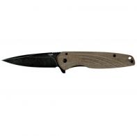 Ontario Shikra Folding Knife 3.2 in Blade Micarta-Titanium Handle - 8599