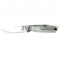 Ontario Wraith Ice Folding Knife 2.6 in Blade Clear Handle - 8798CL