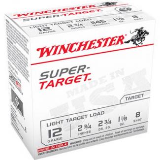Winchester Super Target 12ga Ammunition 2-3/4" 25rd - TRGT128