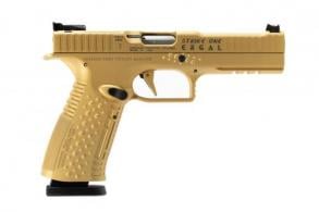 AMERICAN PREC FIREARMS HGA 9MM 5 IN BBL ADJ SIGHT Compact TRIG GOLD 2/17RD MAGS - STRIKE ONE ERGAL AMERICAN PREC FIREARMS HGA 9MM 5 IN BBL ADJ SIGHT Compact TRIG GOLD 2/17RD MAGS - STRIKE ONE ERGAL