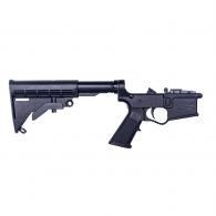 ET Arms Plum Crazy Complete Polymere Lower Receiver W/ M4 Stock NANO LPK - ETAGLOW201PCGENII