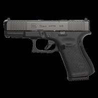 Glock Gen 5 MOS  9mm, 4.0" Barrel, Fixed Sights, 3x15rd Mags, Black, Front Serrations, 5 lb Trigger - PA195S202MOS
