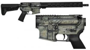 Shark Coast Lady Liberty Deep Engraved 5.56 NATO Semi Auto Rifle