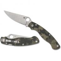 Spyderco military 2 camo g-10 black blade plainedge - C36GPCMO2