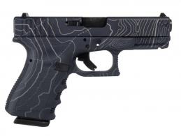 Shark Coast G19 Topography 9mm Semi Auto Pistol - PI1950203G19TOPOBLUE Shark Coast G19 Topography 9mm Semi Auto Pistol - PI1950203G19TOPOBLUE
