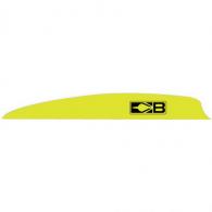 Bohning Zen Vanes Neon Yellow 4 in. 100 pk. - 101048NY4