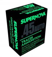 SUPERNOVA AMMUNITION AMO 45 AUTO 225GR FMJ GREEN TRACER 20RD ( 10 BOXES PER CASE )