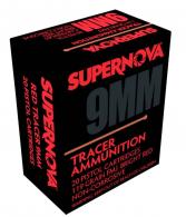 SUPERNOVA AMMUNITION AMO 9MM 119GR FMJ RED TRACER 20RD ( 10 BOXES PER CASE ) SUPERNOVA AMMUNITION AMO 9MM 119GR FMJ RED TRACER 20RD ( 10 BOXES PER CASE )