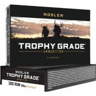 Nosler Trophy Grade Rifle Ammunition 300 RUM 180 gr. PT SP 20 rd. - 60066