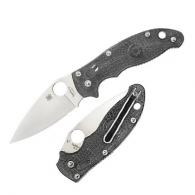 Spyderco Manix 2 FRCP Gray Handle Plain Edge MAXAMET steel C101PGY2 USA Made - C101PGY2