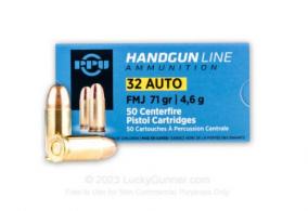 PPU 32 AUTO 71GR FMJ 50RD PPU 32 AUTO 71GR FMJ 50RD