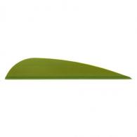 AAE Trad Vanes OD Green 3 in. 50 pk. - TRAD26ODG50