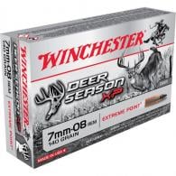 Winchester Deer Season XP Rifle Ammo 7mm-08 Rem. 140Gr Extreme Point Polymer Tip 20 Rounds per Box - X708DS Winchester Deer Season XP Rifle Ammo 7mm-08 Rem. 140Gr Extreme Point Polymer Tip 20 Rounds per Box - X708DS