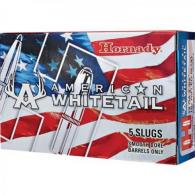 Hornady American Whitetail Shotgun Ammo 12 ga. 2.75 in. 1 oz. Rifled Slug 5 Per Box - 86234