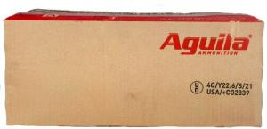 Aguila Ammunition Subsonic 9mm 147gr FMJ Flat Point 1000rd Case - 1E097719-CASE Aguila Ammunition Subsonic 9mm 147gr FMJ Flat Point 1000rd Case - 1E097719-CASE