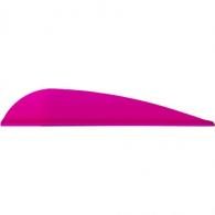 AAE Trad Vanes Hot Pink 3 in. 50 pk. - TRAD26HP50