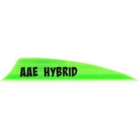 AAE Hybrid 2.0 Shield Cut Vanes Bright Green 50 pk. - HY20BG50