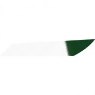 Gateway Mako Feathers White Green Tip 3.125 in. LW 50 pk. - 318LISWG-50