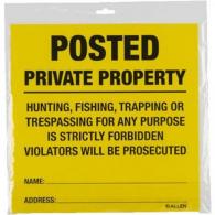 Allen Posted No Trespassing Sign 12 Pack - 15824