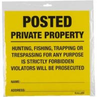 Allen Posted No Trespassing Sign 12 Pack - 15824