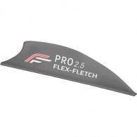 Flex Fletch Pro 2.5 Vanes Grey 2.5 in. 36 pk. - PROBGRY