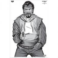 Birchwood Casey Eze-Scorer Bad Guy IPSC Target 23 x 35 in. 100 Pack - BC-37034