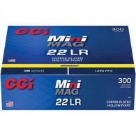CCI Mini-Mag Rimefire Ammo .22 LR 36 gr. CPHP 300 rd. - 962 CCI Mini-Mag Rimefire Ammo .22 LR 36 gr. CPHP 300 rd. - 962