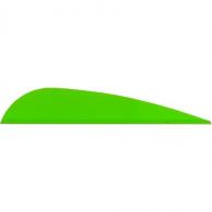 AAE Trad Vanes Bright Green 3 in. 50 pk. - TRAD26BG50