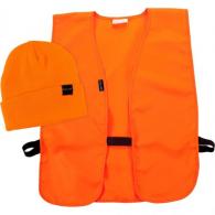 Allen Stocking Cap And Vest Combo Blaze Orange - M-XL - 2394 Allen Stocking Cap And Vest Combo Blaze Orange - M-XL - 2394