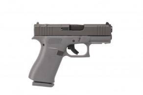 Glock 43X MOS  9mm, 3.39" Barrel, Gray Frame, Optics-Ready, Rail - UX4350201FRMOSGF