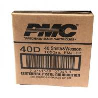 PMC .40 S&W Handgun Ammo - 165 Grain | FMJ-FP | 1000rd Case - Bronze PMC .40 S&W Handgun Ammo - 165 Grain | FMJ-FP | 1000rd Case - Bronze