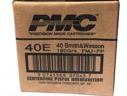 PMC .40 S&W Handgun Ammo - 180 Grain | FMJ-FP | 1000rd Case - Bronze PMC .40 S&W Handgun Ammo - 180 Grain | FMJ-FP | 1000rd Case - Bronze