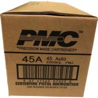 PMC .45 ACP Handgun Ammo - 230 Grain | FMJ | 1000rd Case - Bronze PMC .45 ACP Handgun Ammo - 230 Grain | FMJ | 1000rd Case - Bronze